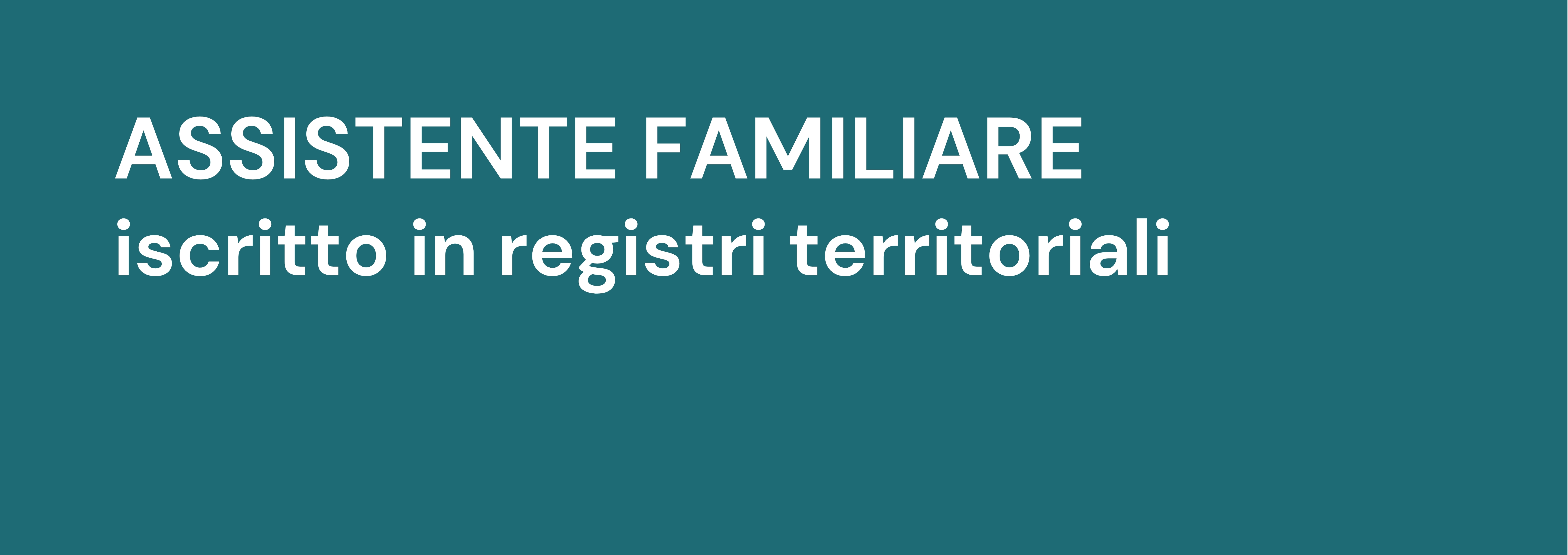 assistente familiare