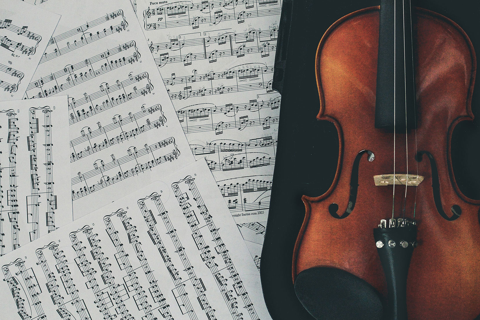 violino e spartiti