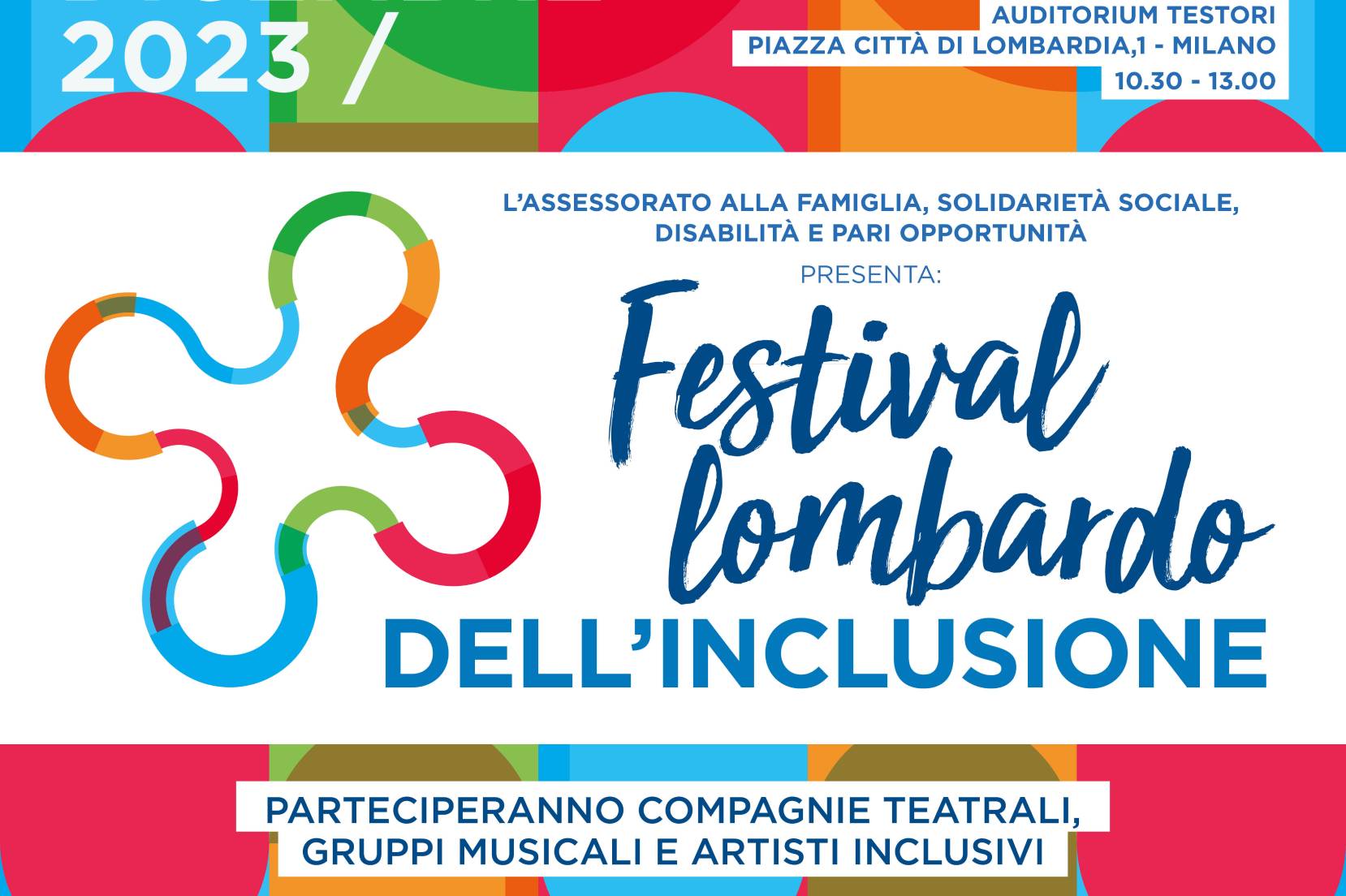 Locandina del festival lombardo dell'inclusione