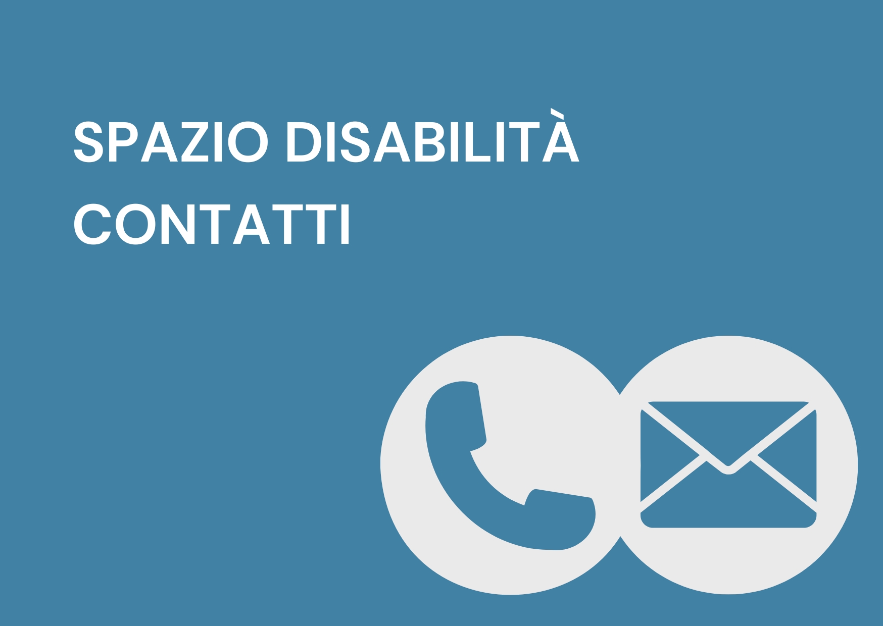 Scrivici o chiamaci